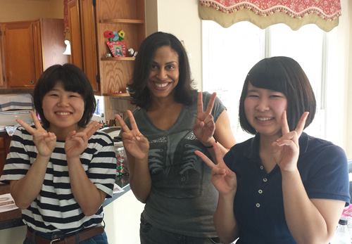 Posing with Students