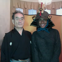 Satoshi Tachibana and EWI founder Aimee Harris